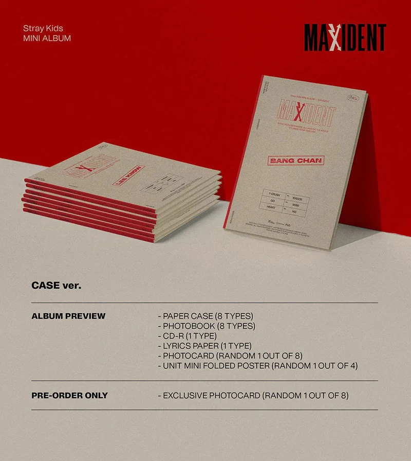 STRAY KIDS - MAXIDENT (7TH MINI ALBUM) CASE VER.