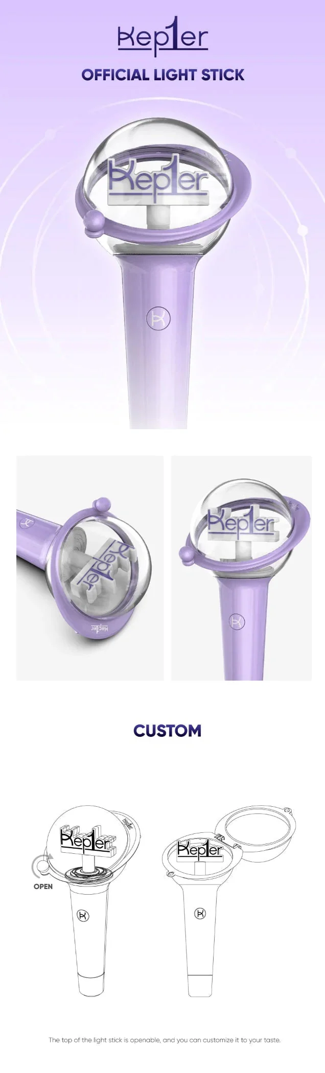 KEP1ER - LIGHT STICK OFICIAL