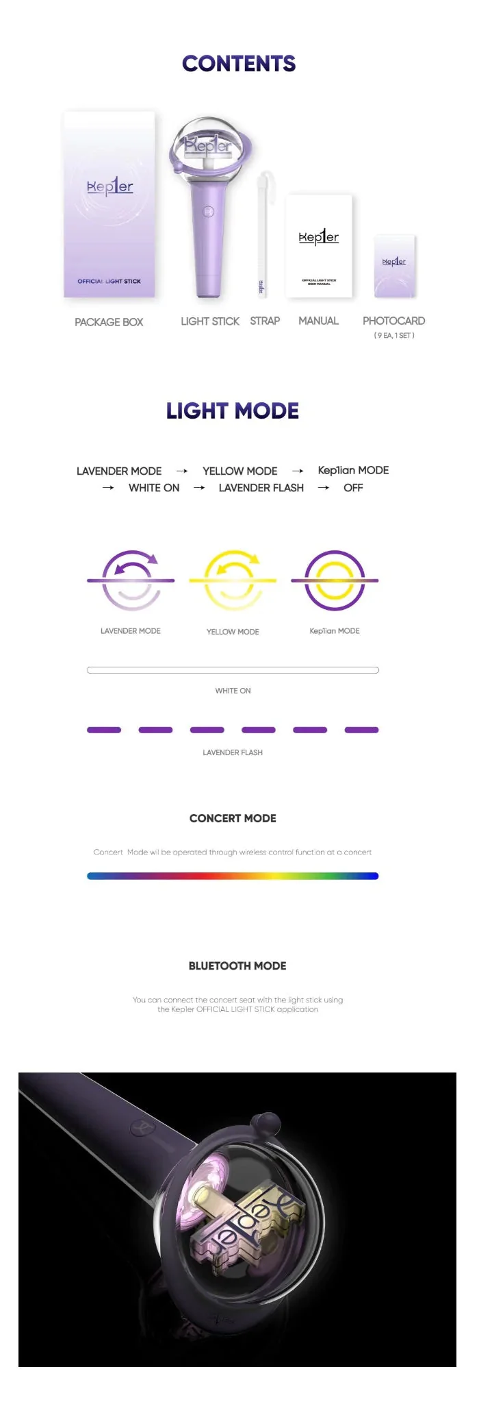 KEP1ER - LIGHT STICK OFICIAL