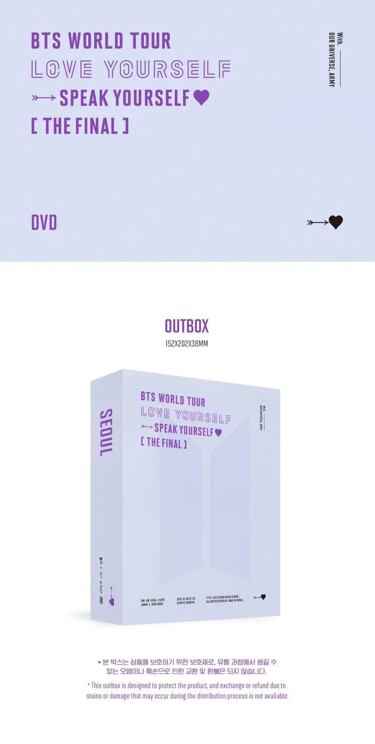 BTS - LOVE YOURSELF SPEAK YOURSELF THE FINAL (NO P.O.B)