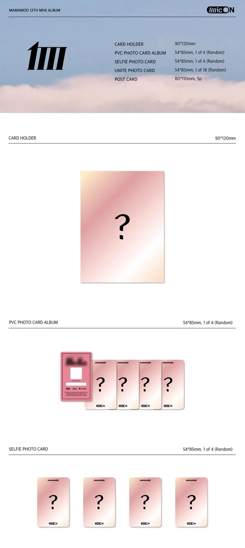 MAMAMOO - MIC ON 1 TAKES VER. (12TH MINI ALBUM)