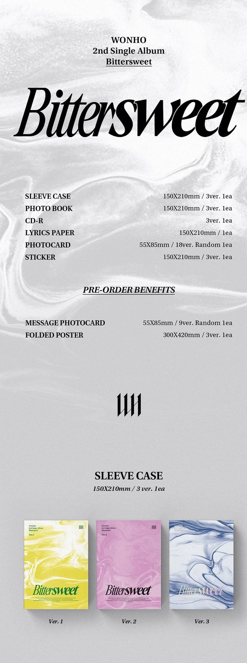 WONHO - BITTERSWEET(2ND SINGLE ALBUM)