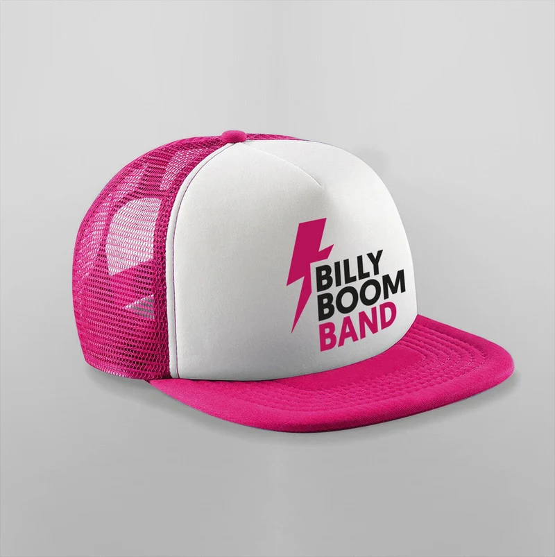 Billy Boom Band - Gorra Rosa Rayo