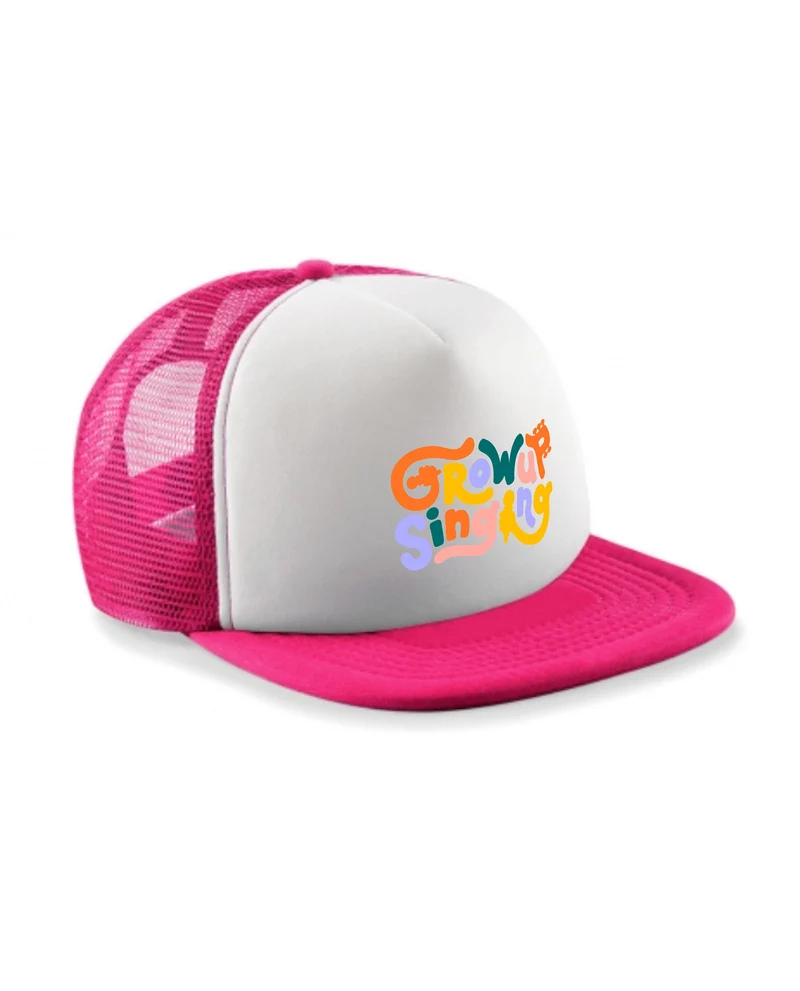 Grow Up Singing - Gorra "Logo" Rosa