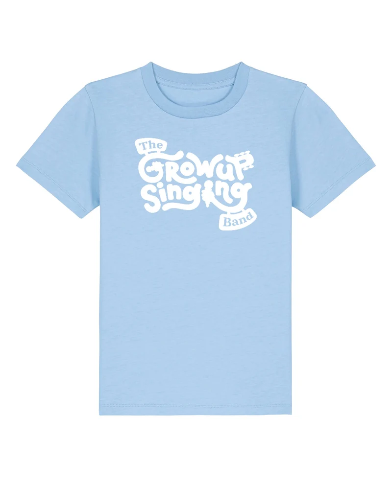 Grow Up Singing - Camiseta "The Band" Celeste Unisex