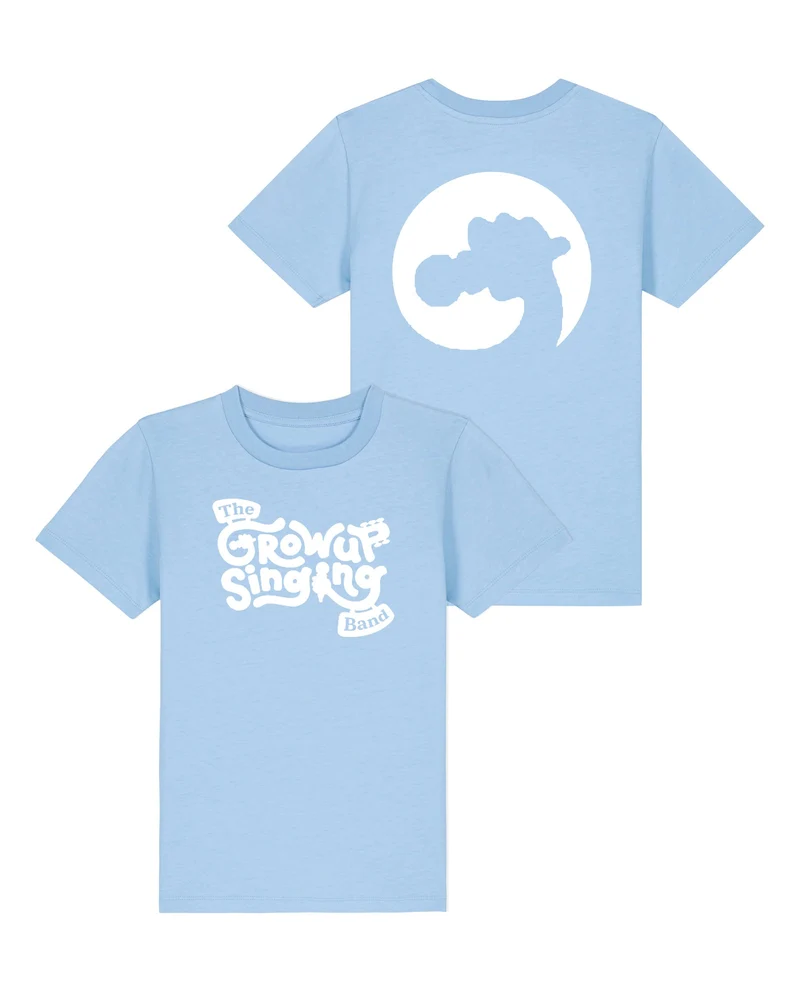 Grow Up Singing - Camiseta "The Band" Celeste Unisex