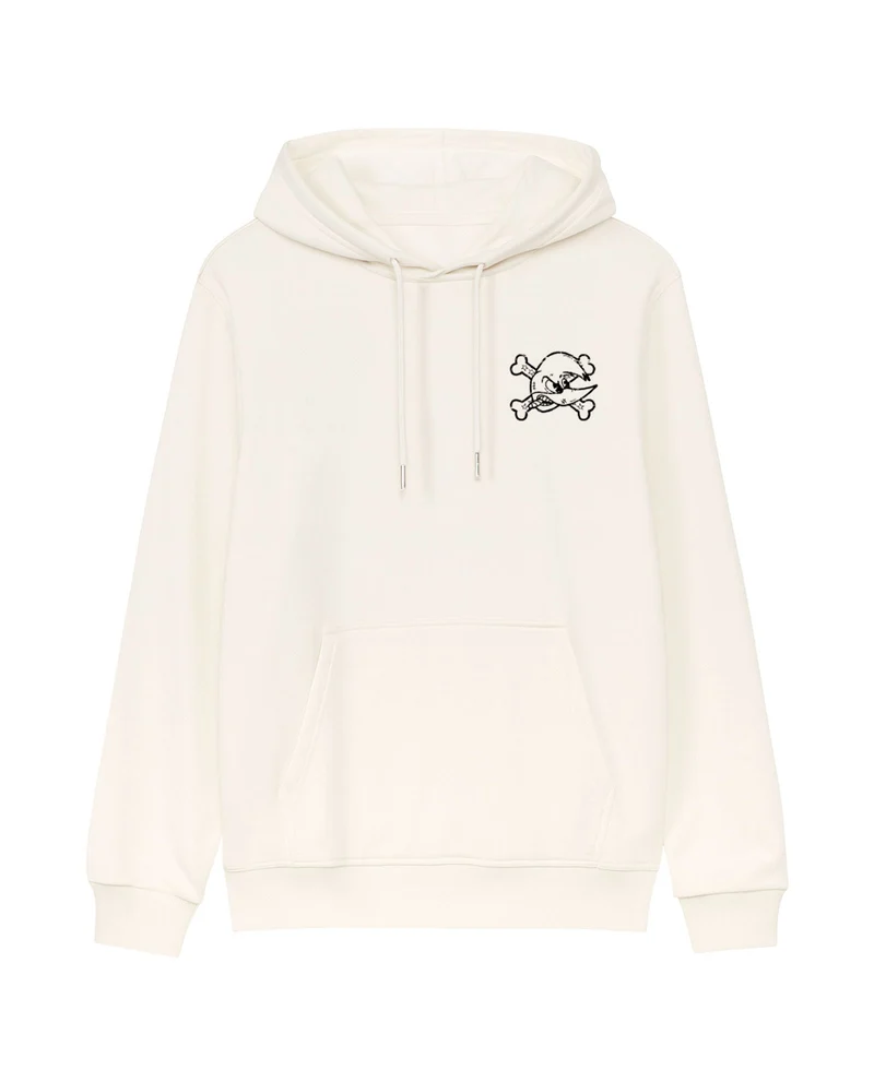 Loquillo - Sudadera Capucha "Corazones Legendarios" Blanco roto