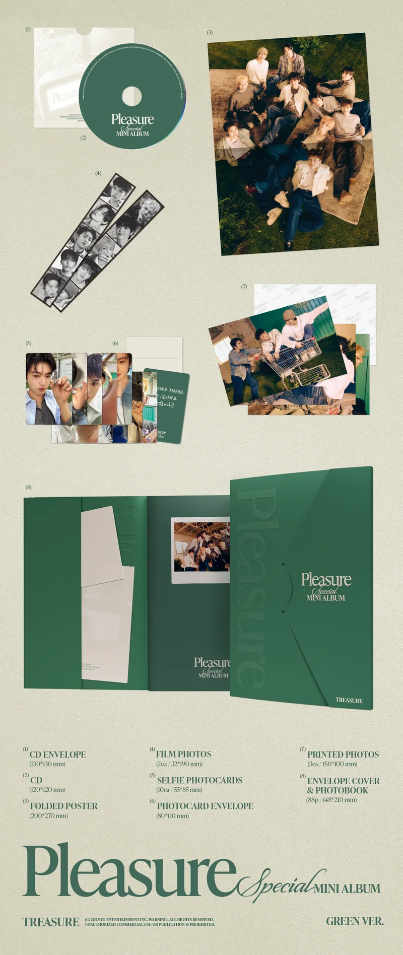 TREASURE - PLEASURE (GREEN ver.)