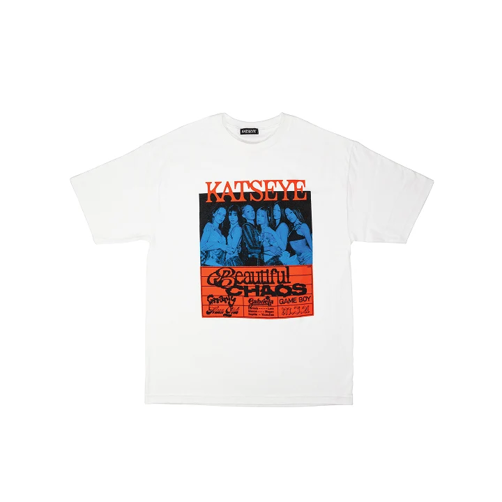 [KATSEYE] Beautiful Chaos : S/S T-Shirt (White)