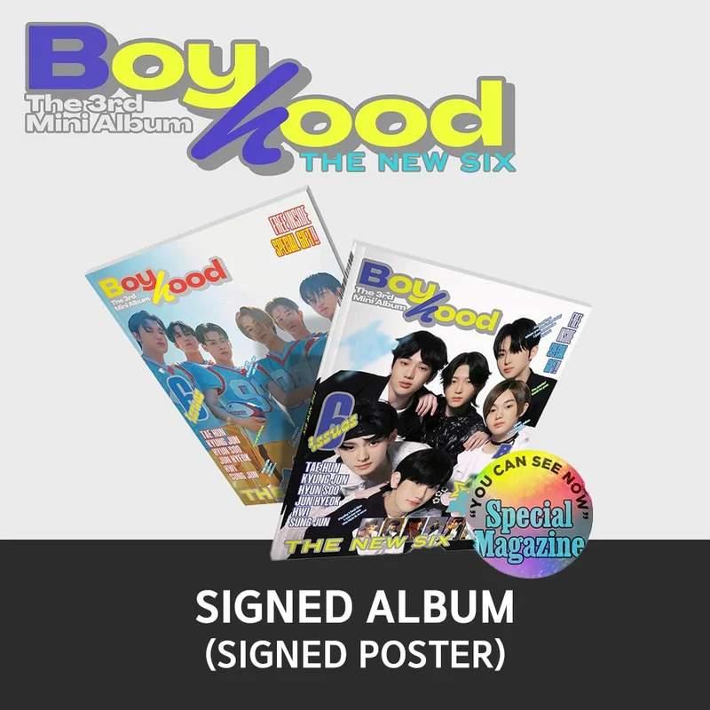 THE NEW SIX (TNX) - BOYHOOD (3RD MINI ALBUM) SIGNED