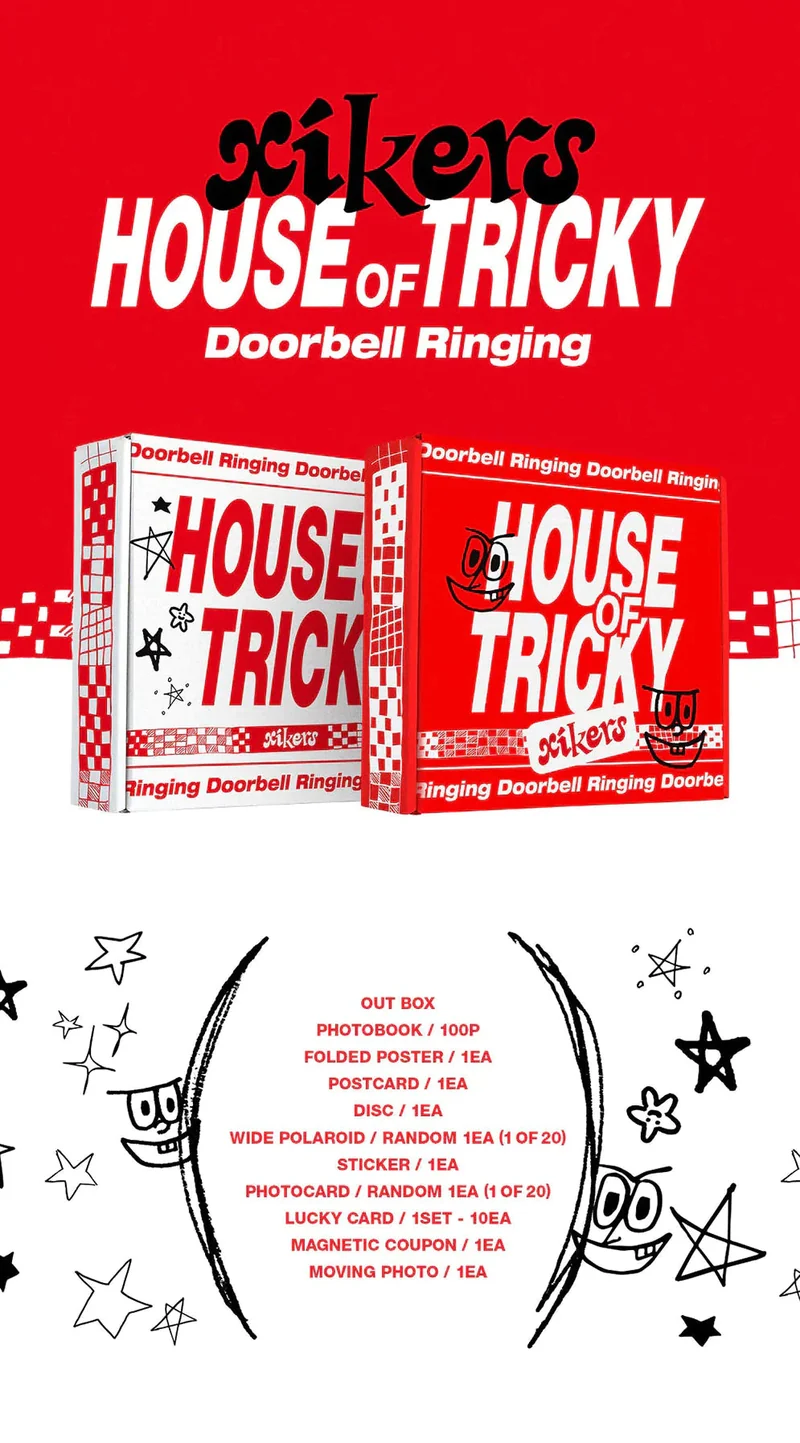XIKERS - HOUSE OF TRICKY DOORBELL RINGING (1ST MINI ALBUM) SIGNED
