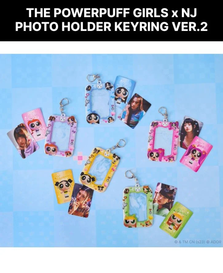 NEWJEANS - PHOTO HOLDER KEYRING (THE POWERPUFF GIRLS X NJ)