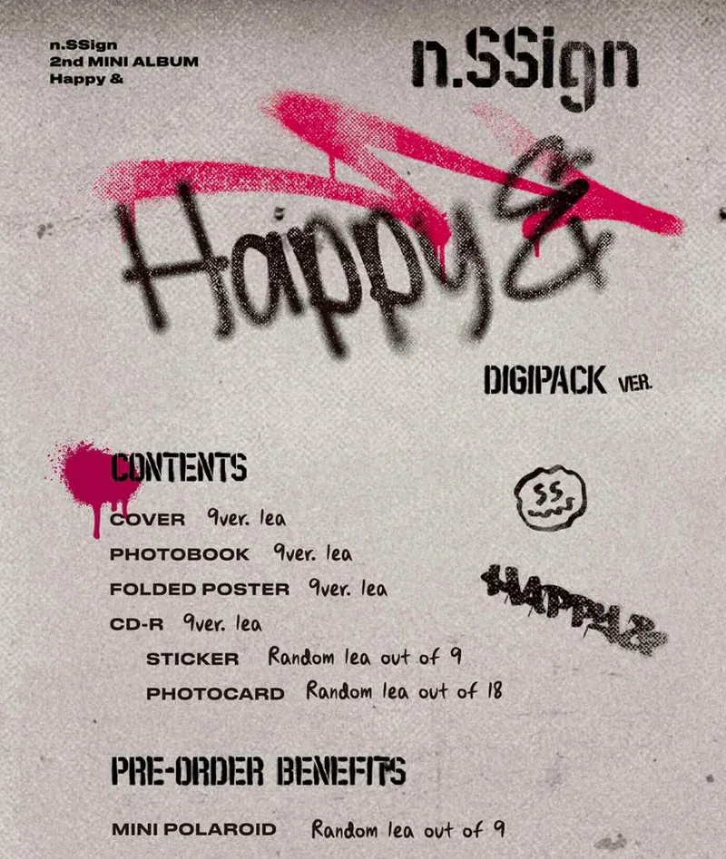 N.SSIGN - HAPPY & (2ND MINI ALBUM) DIGIPACK VER.