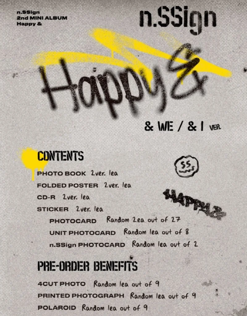 N.SSIGN - HAPPY & (2ND MINI ALBUM)