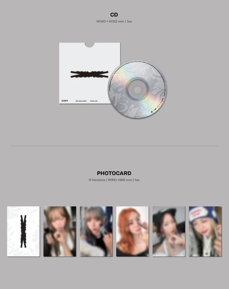 LE SSERAFIM - EASY (3RD MINI ALBUM) COMPACT VER.