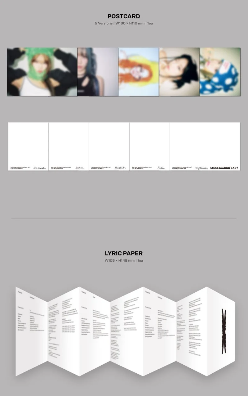 LE SSERAFIM - EASY (3RD MINI ALBUM) COMPACT VER.