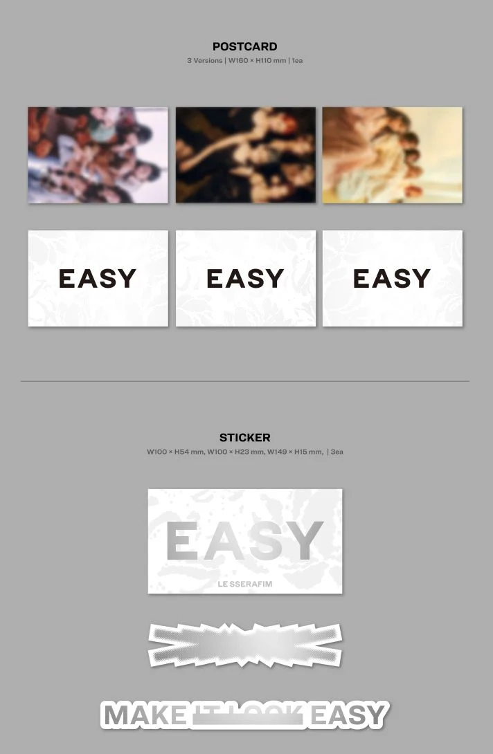 LE SSERAFIM - EASY (3RD MINI ALBUM)