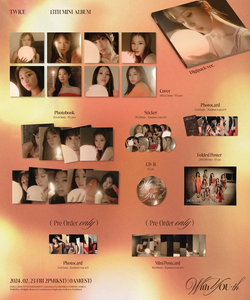 TWICE - WITH YOU-TH (DIGIPACK VER.)