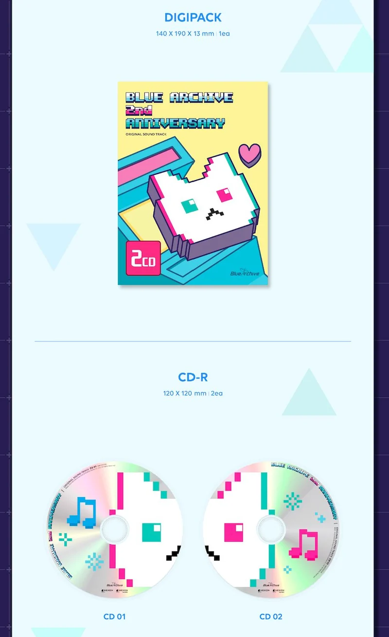 BLUE ARCHIVE - 2ND ANNIVERSARY OST (CD ALBUM PACKAGE)