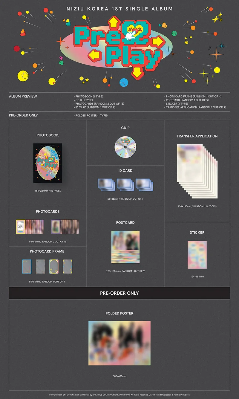 NIZIU - PRESS PLAY (1ST SINGLE ALBUM) LIMITED VER.