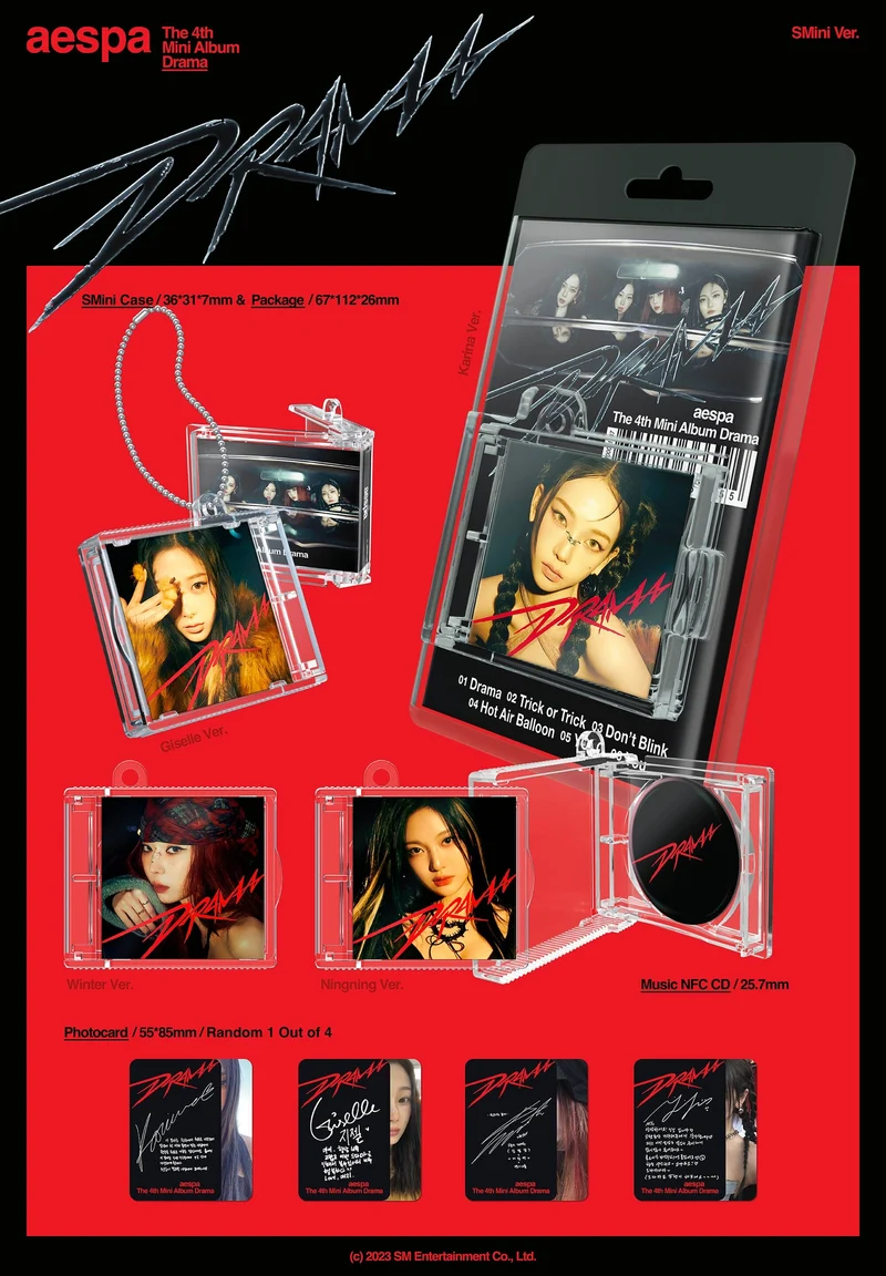 AESPA - DRAMA (4TH MINI ALBUM) SMINI VER.