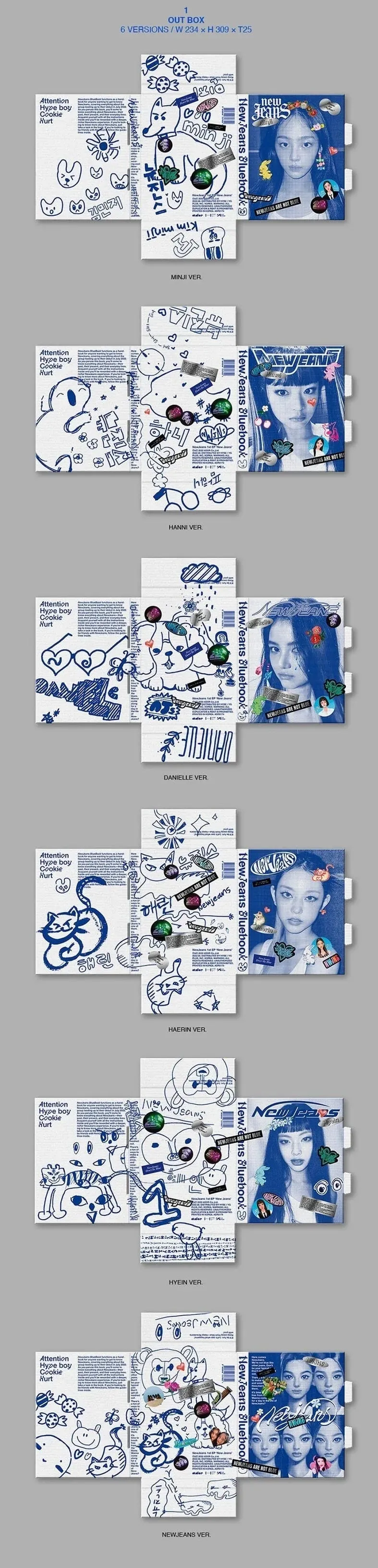 NewJeans - 1st EP [New Jeans] Bluebook Ver.
