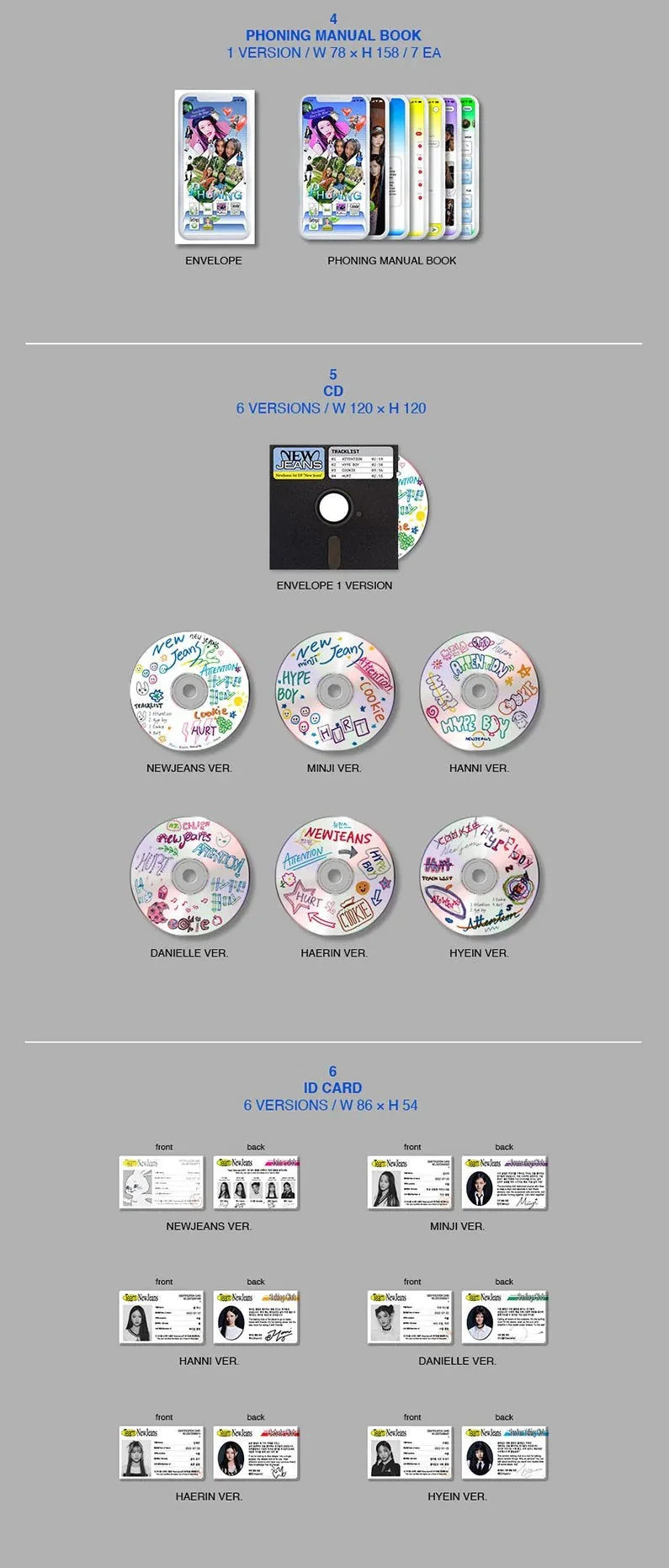 NewJeans - 1st EP [New Jeans] Bluebook Ver.