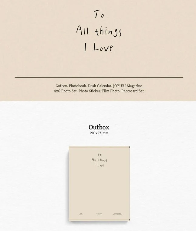 JO YURI - TO ALL THINGS I LOVE (1ST PHOTOBOOK)