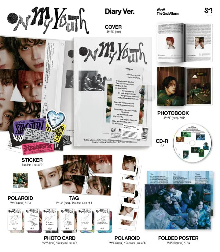 WAYV - ON MY YOUTH (2ND FULL ALBUM) DIARY VER.