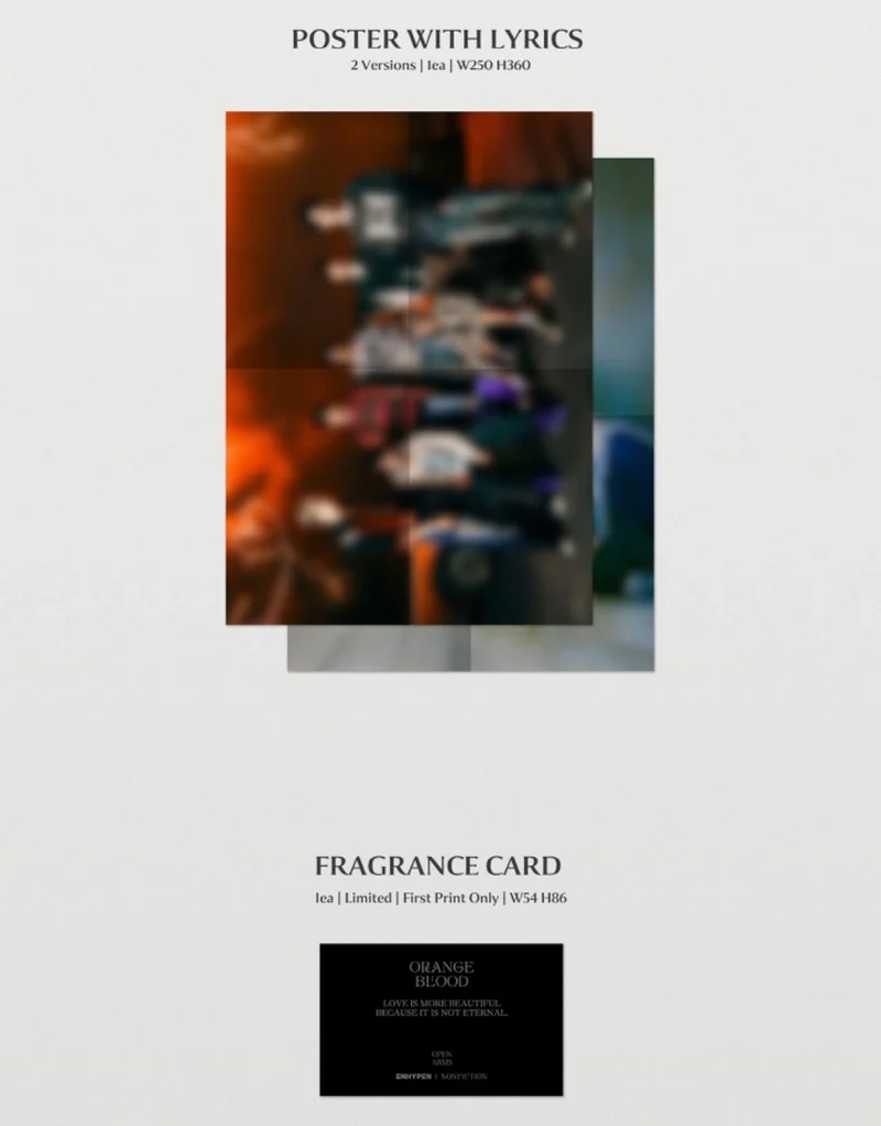 ENHYPEN - ORANGE BLOOD (5TH MINI ALBUM) STANDARD VER. + BDM Photocard