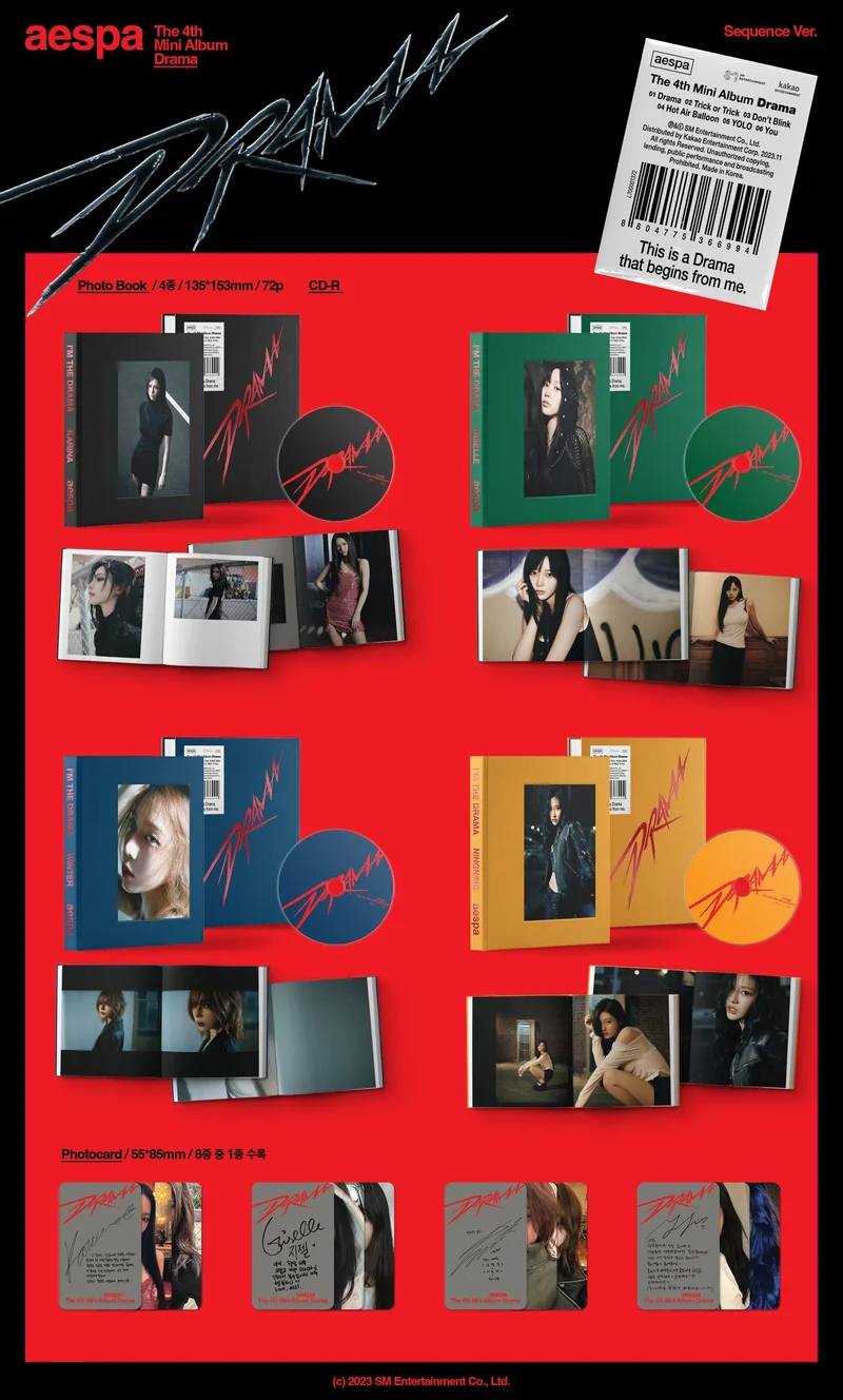 AESPA - DRAMA (4TH MINI ALBUM) SEQUENCE VER.
