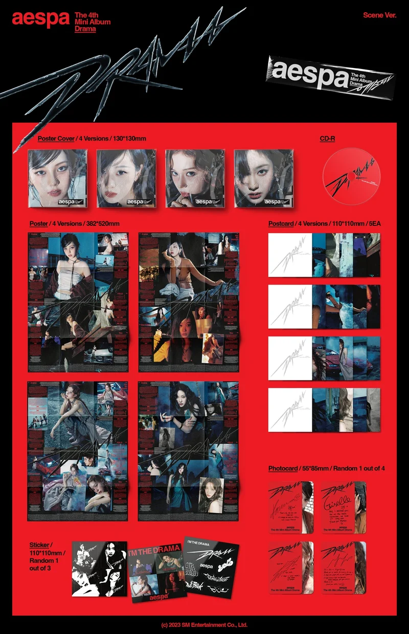 AESPA - DRAMA (4TH MINI ALBUM) SCENE VER.