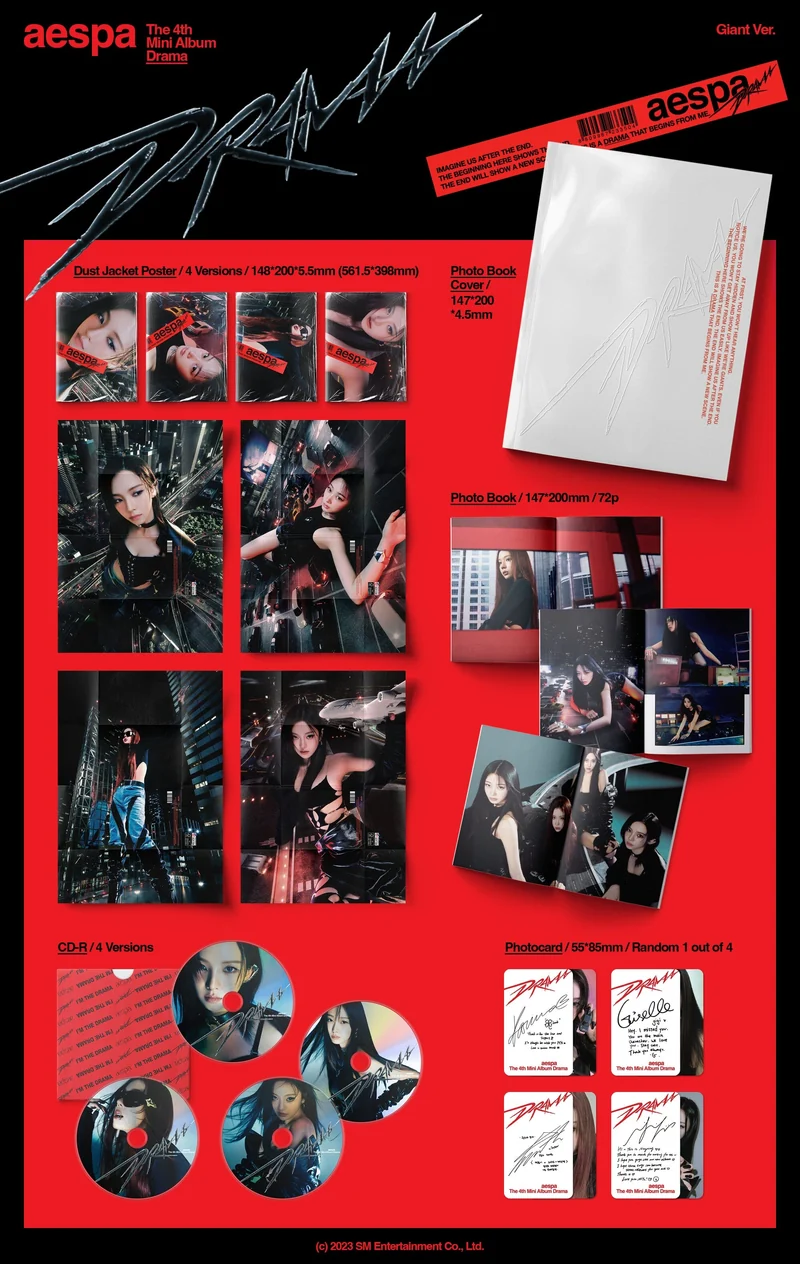 AESPA - DRAMA (4TH MINI ALBUM) GIANT VER.