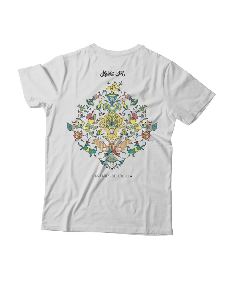 Kike M - Camiseta "Cantares de Arcilla" Blanca