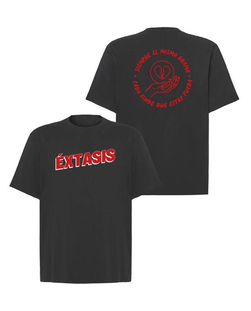 Éxtasis - Camiseta Oversize "Siempre el mismo drama"