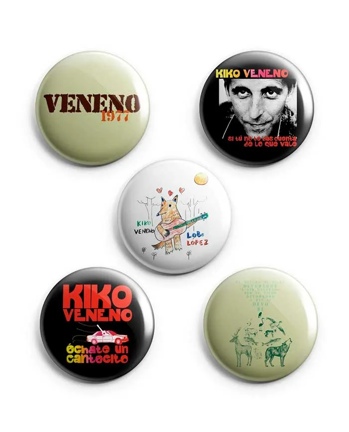 Kiko Veneno - Pack de chapas