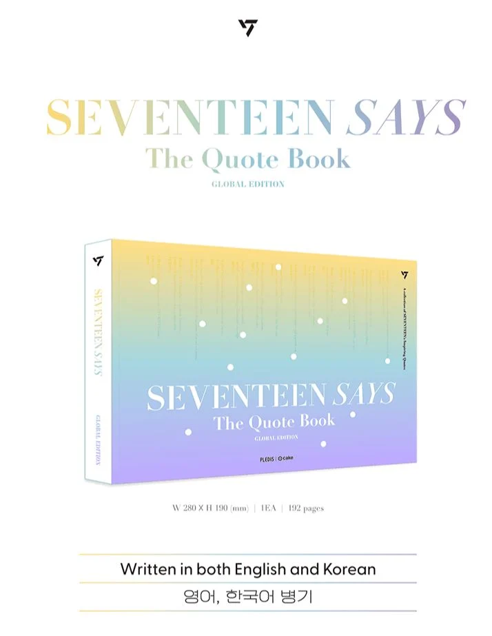 SEVENTEEN - SEVENTEEN SAYS (The Quote Book)