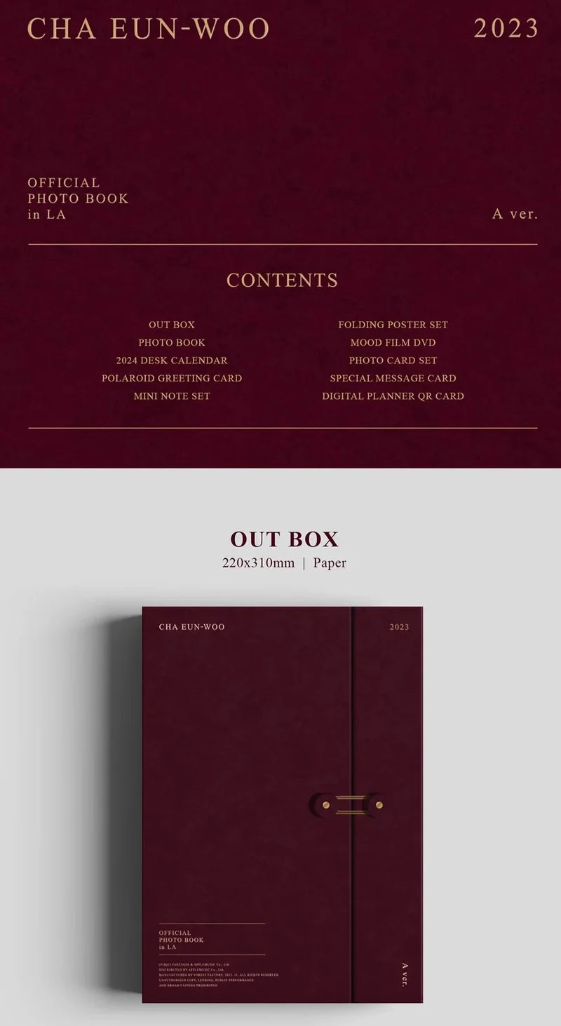 CHA EUN WOO (ASTRO) - OFFICIAL PHOTO BOOK IN LA