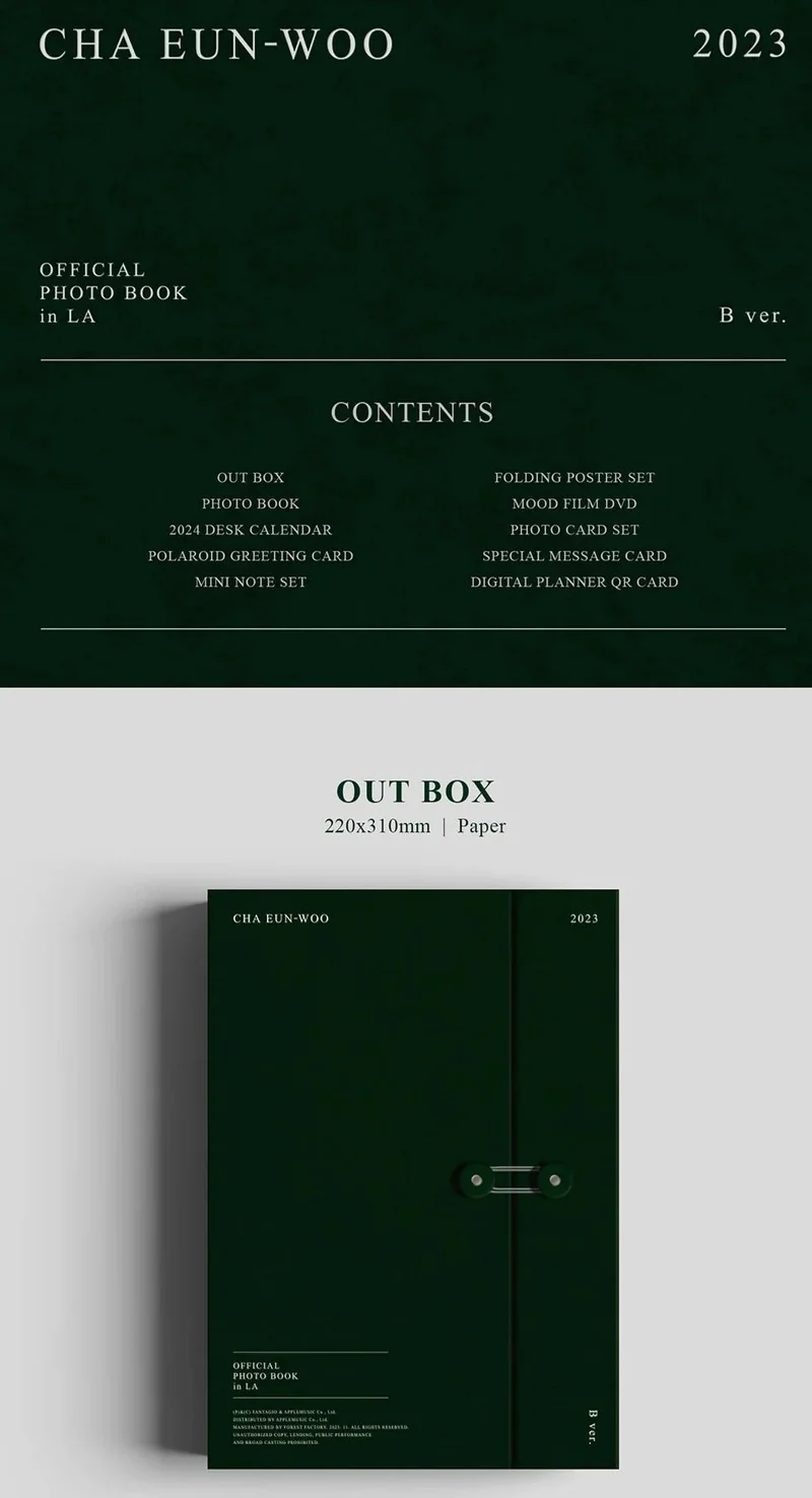 CHA EUN WOO (ASTRO) - OFFICIAL PHOTO BOOK IN LA