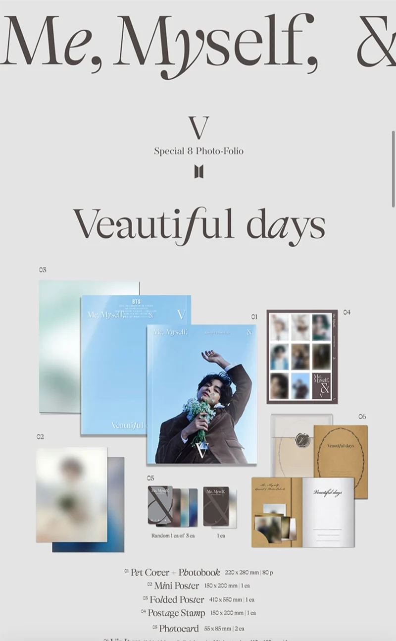 BTS (V) - Special 8 Photo-Folio - Me, Myself & V (Veautiful Days)