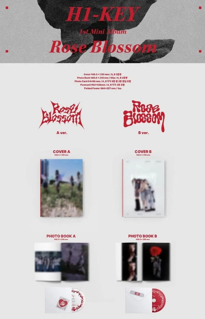 H1-KEY - ROSE BLOSSOM (1ST MINI ALBUM)