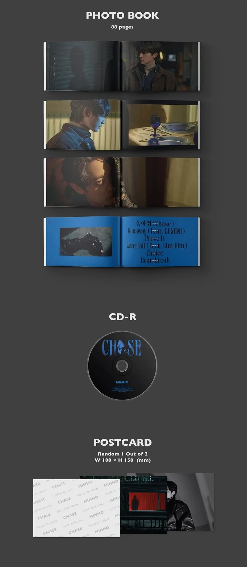 MINHO (SHINEE) - CHASE Photobook Ver. (1ST MINI ALBUM)