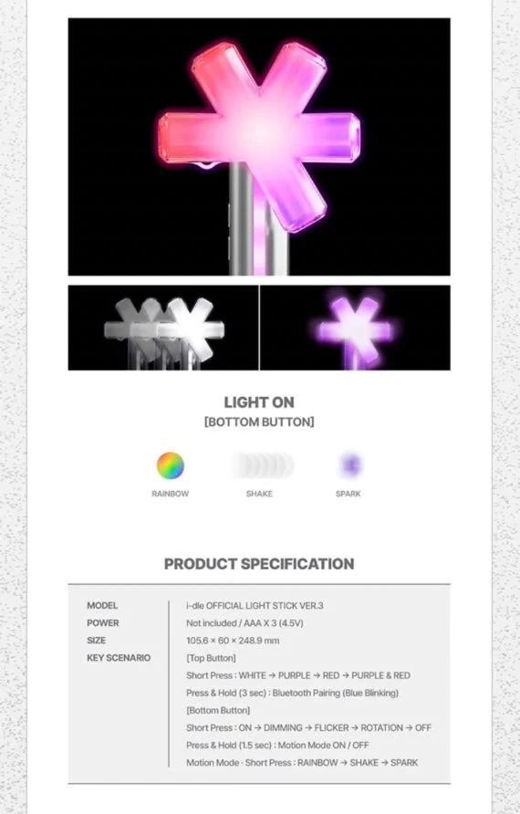 I-DLE - LIGHT STICK OFICIAL VER. 3