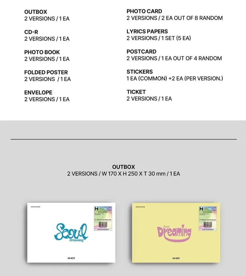 H1-KEY - SEOUL DREAMING (2ND MINI ALBUM)