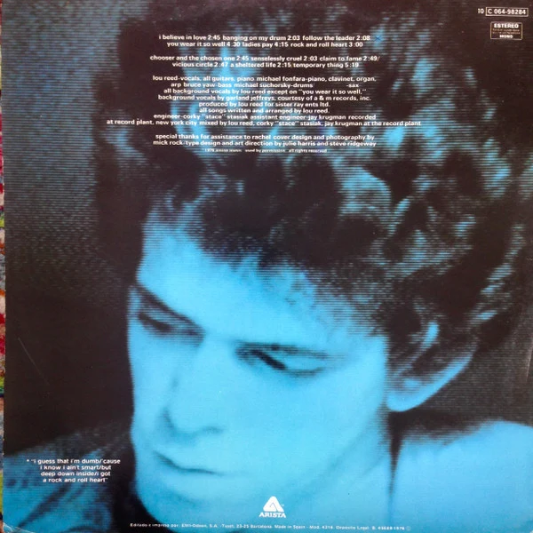 Lou Reed ‎| Rock And Roll Heart