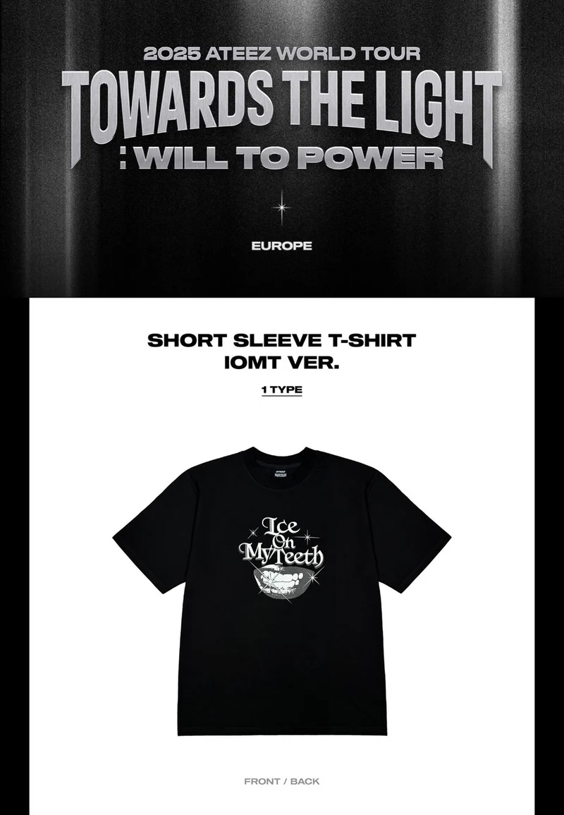 ATEEZ - T-SHIRT & HOODIE ('2025 ATEEZ WORLD TOUR IN EUROPE' MD)