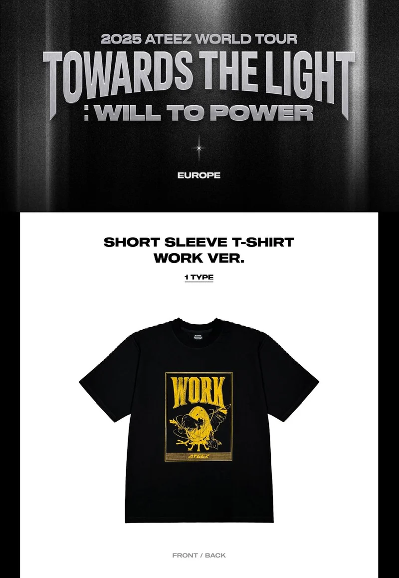 ATEEZ - T-SHIRT & HOODIE ('2025 ATEEZ WORLD TOUR IN EUROPE' MD)