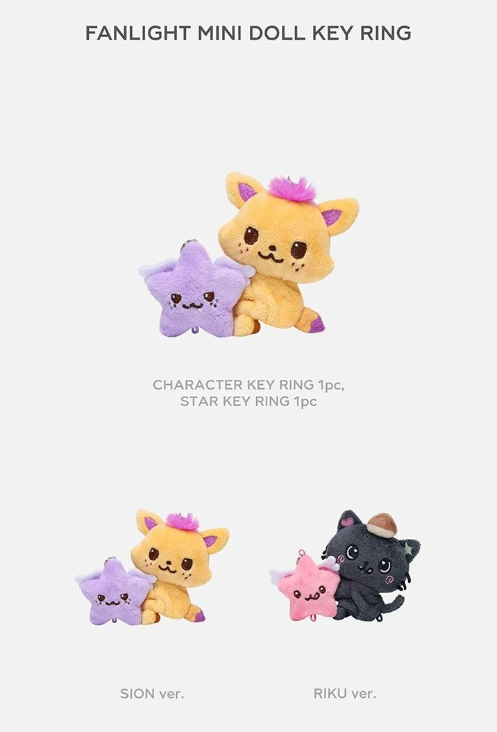 NCT WISH - FANLIGHT MINI DOLL KEY RING (ASIA TOUR 'LOG IN' MD)