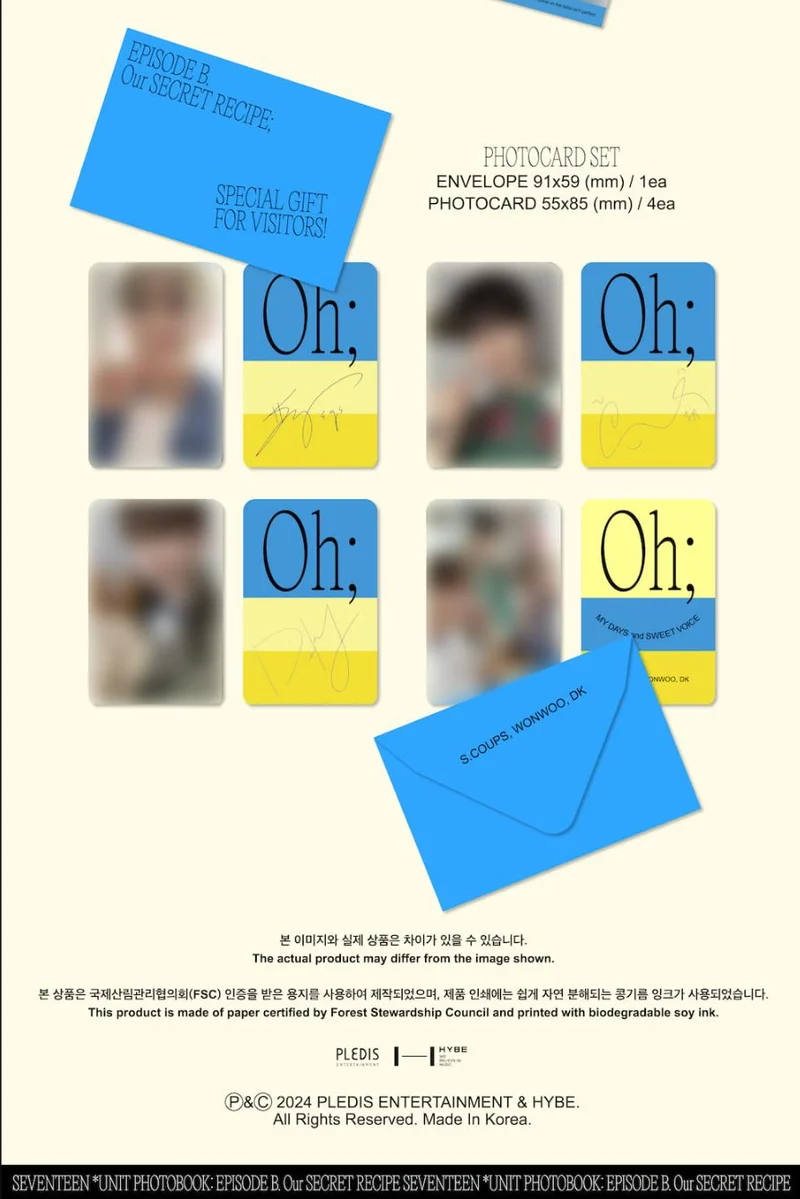 SEVENTEEN - UNIT PHOTOBOOK (EPISODE: OH, MY DAYS AND SWEET VOICE)