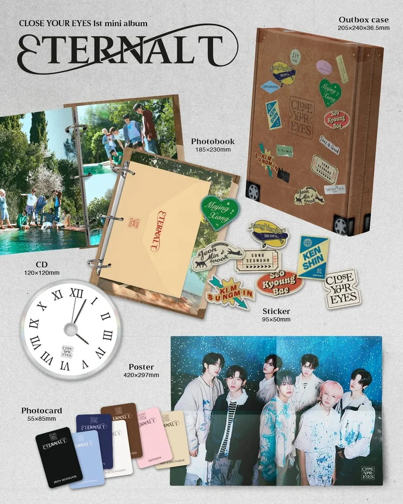 CLOSE YOUR EYES - ETERNALT (PHOTOBOOK VER.) + BDM Photocard